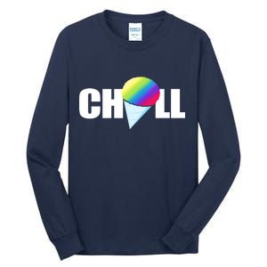 Chill Snowcone Retro Tall Long Sleeve T-Shirt