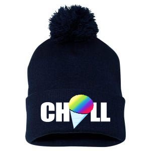 Chill Snowcone Retro Pom Pom 12in Knit Beanie