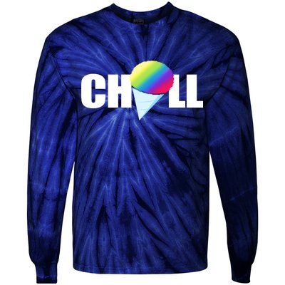 Chill Snowcone Retro Tie-Dye Long Sleeve Shirt