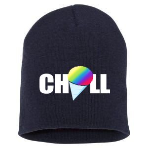 Chill Snowcone Retro Short Acrylic Beanie