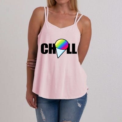 Chill Snowcone Retro Women's Strappy Tank