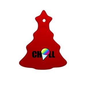 Chill Snowcone Retro Ceramic Tree Ornament