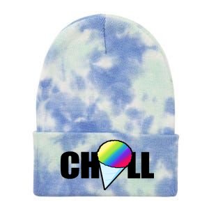 Chill Snowcone Retro Tie Dye 12in Knit Beanie