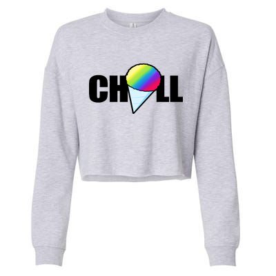 Chill Snowcone Retro Cropped Pullover Crew