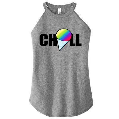 Chill Snowcone Retro Women's Perfect Tri Rocker Tank