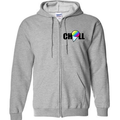 Chill Snowcone Retro Full Zip Hoodie