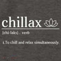 Chillax Definition Chill And Relax Simultaneously  Vector Backpack