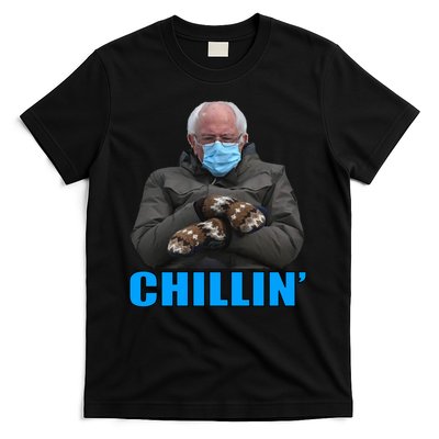 Chillin' Bernie Sanders Mittens Meme Sitting T-Shirt