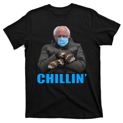 Chillin' Bernie Sanders Mittens Meme Sitting T-Shirt