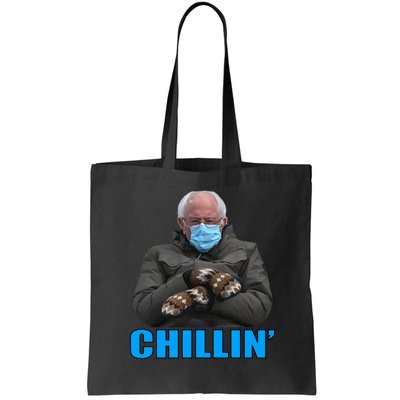 Chillin' Bernie Sanders Mittens Meme Sitting Bag