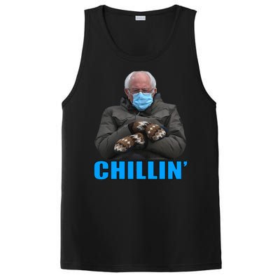 Chillin' Bernie Sanders Mittens Meme Sitting PosiCharge Competitor Tank