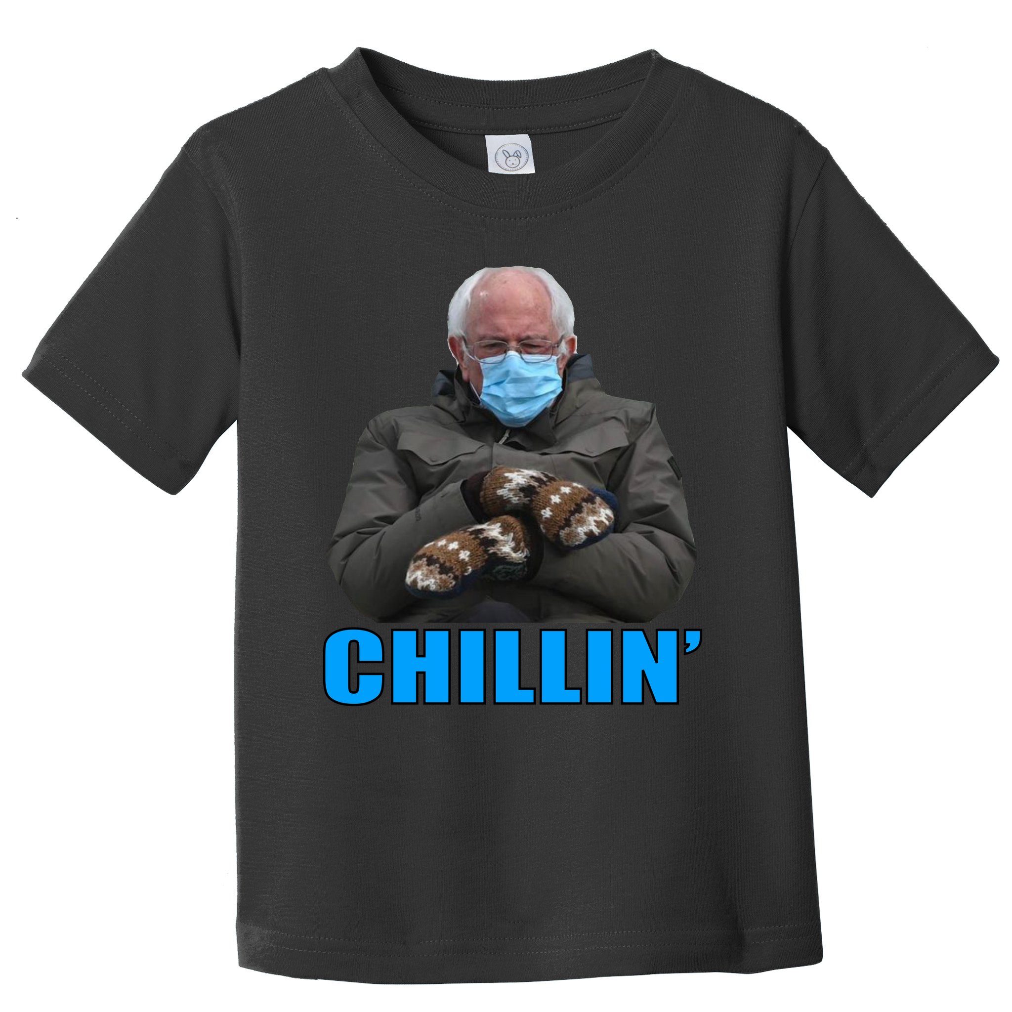 Chillin' Bernie Sanders Mittens Meme Sitting Toddler T-Shirt