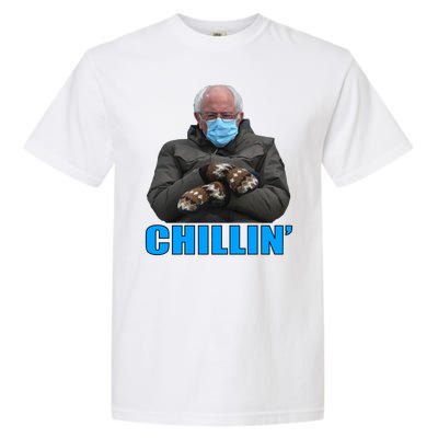 Chillin' Bernie Sanders Mittens Meme Sitting Garment-Dyed Heavyweight T-Shirt