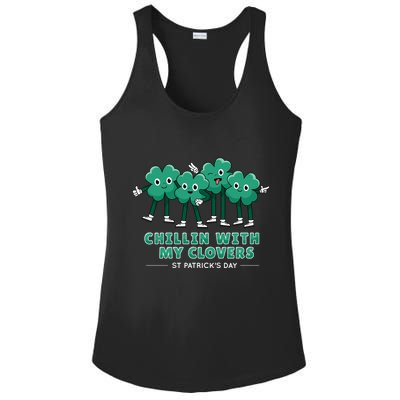 Chillin With My Clovers Ladies PosiCharge Competitor Racerback Tank
