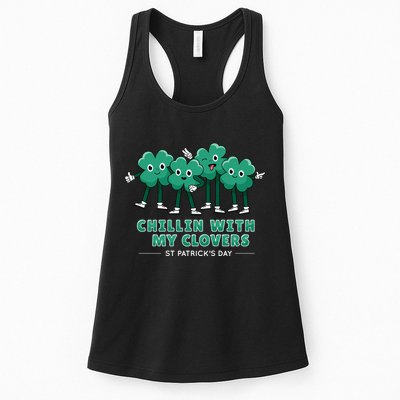Chillin With My Clovers Womens Tank Top