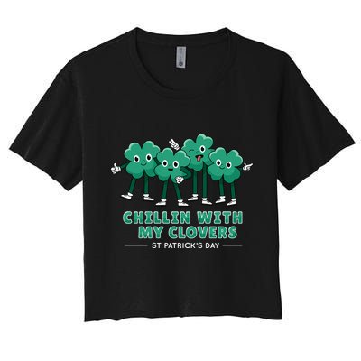 Chillin With My Clovers Crop Top