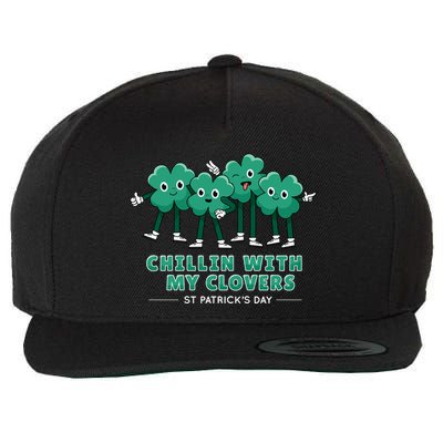 Chillin With My Clovers Wool Snapback Cap