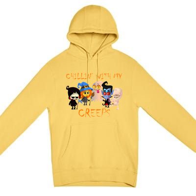 Chillin With My Creeps Premium Pullover Hoodie