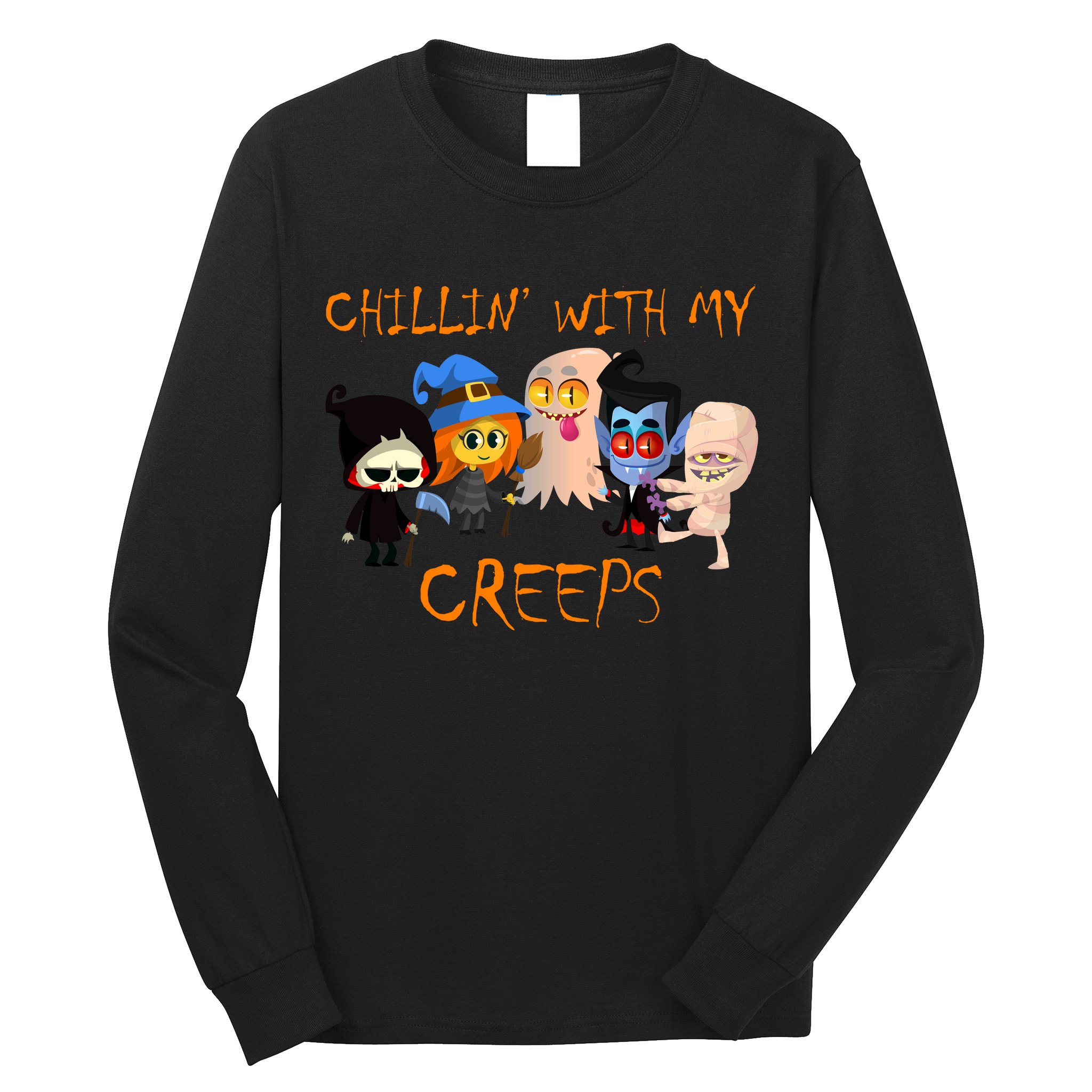 Chillin With My Creeps Long Sleeve Shirt