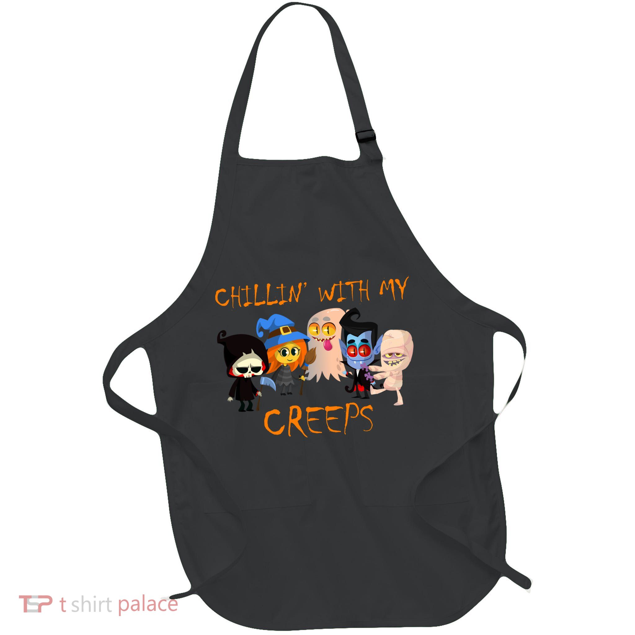 Chillin With My Creeps Apron