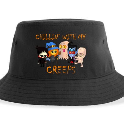 Chillin With My Creeps Sustainable Bucket Hat