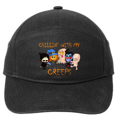 Chillin With My Creeps 7-Panel Snapback Hat