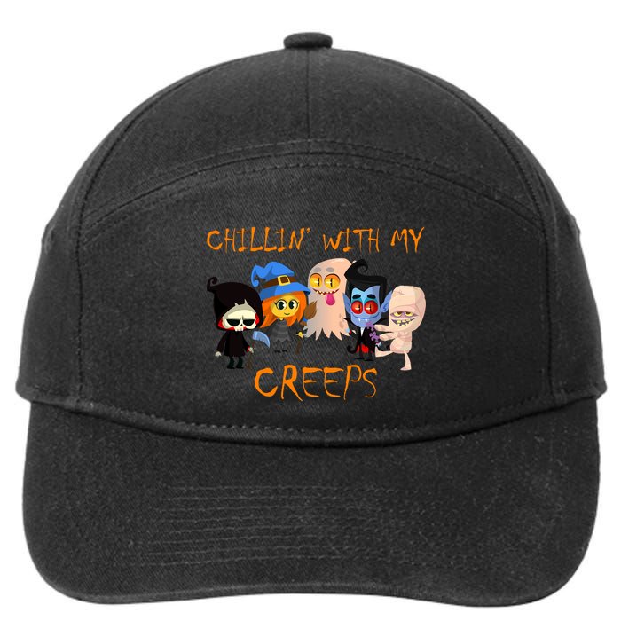 Chillin With My Creeps 7-Panel Snapback Hat