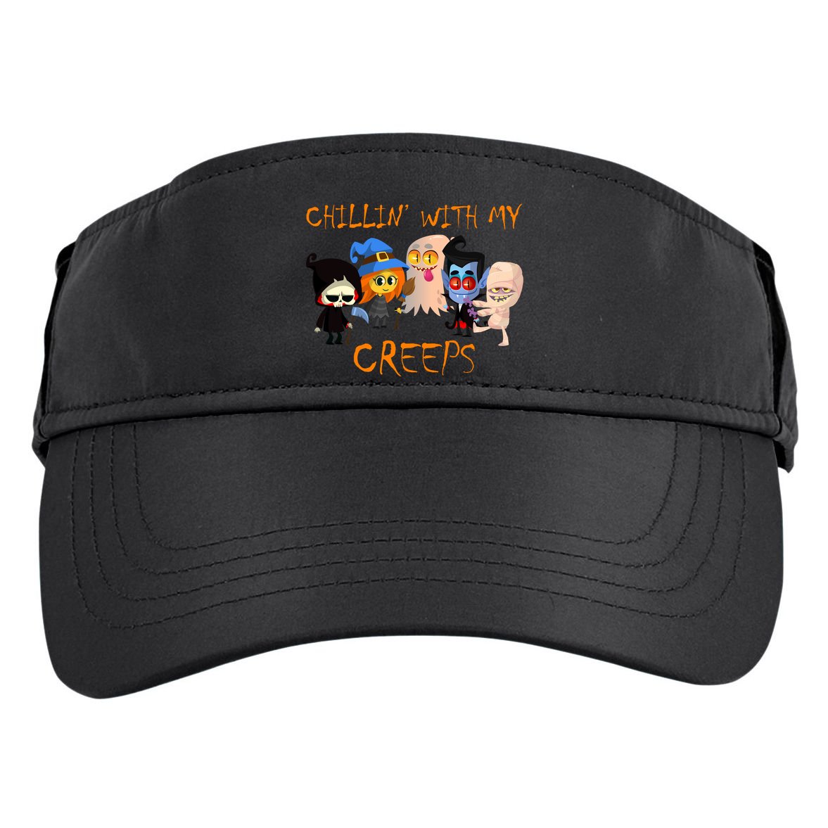 Chillin With My Creeps Adult Drive Performance Visor