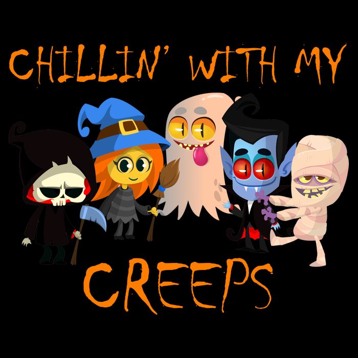 Chillin With My Creeps Flatbill Hat
