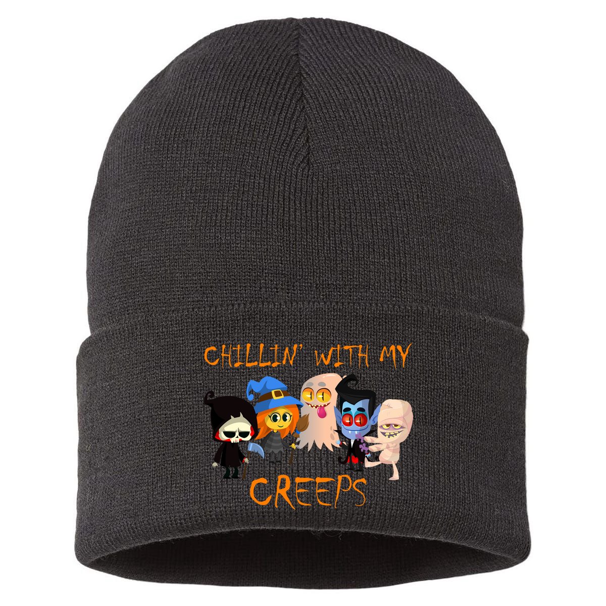 Chillin With My Creeps Sustainable Knit Beanie