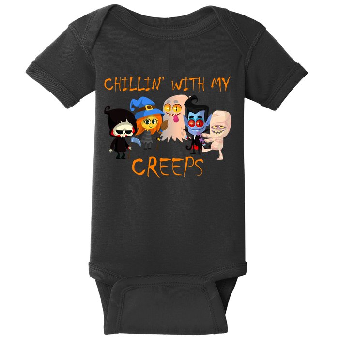 Chillin With My Creeps Baby Bodysuit