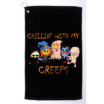Chillin With My Creeps Golf Towel