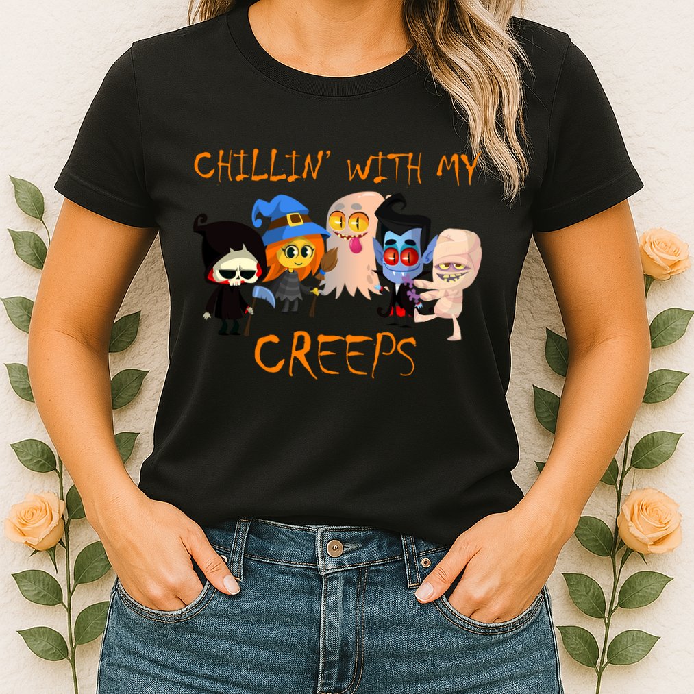 Chillin With My Creeps Womens T-Shirt