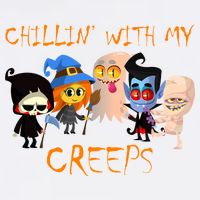 Chillin With My Creeps Garment-Dyed Sweatshirt