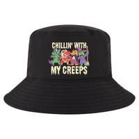 Chillin With My Creeps Halloween Animals Cool Comfort Performance Bucket Hat