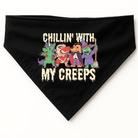Chillin With My Creeps Halloween Animals USA-Made Doggie Bandana