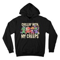 Chillin With My Creeps Halloween Animals Hoodie