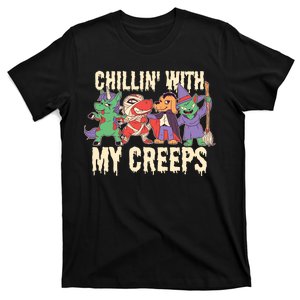 Chillin With My Creeps Halloween Animals T-Shirt