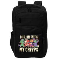 Chillin With My Creeps Halloween Animals Impact Tech Backpack