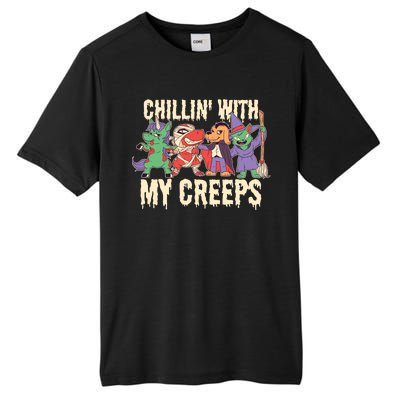 Chillin With My Creeps Halloween Animals Tall Fusion ChromaSoft Performance T-Shirt