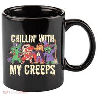 Chillin With My Creeps Halloween Animals 11oz C Handle Ceramic Mug