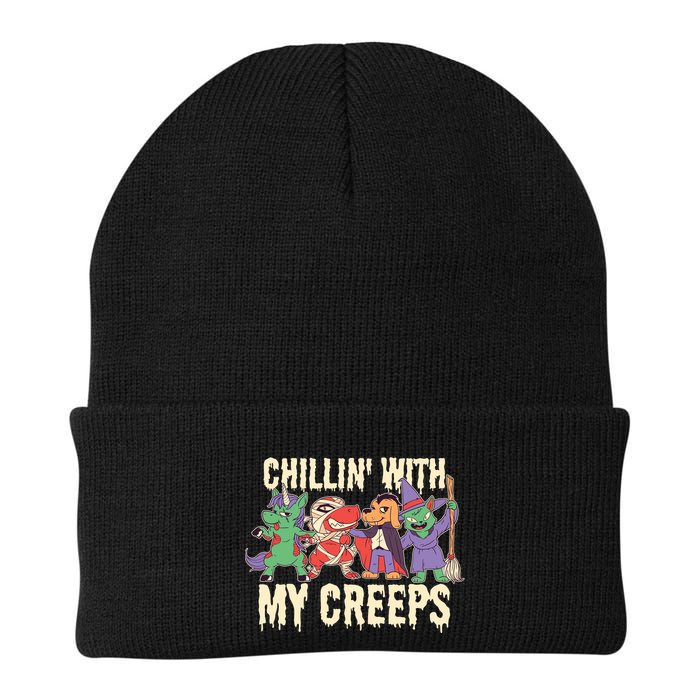 Chillin With My Creeps Halloween Animals Beanie