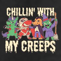 Chillin With My Creeps Halloween Animals Beanie