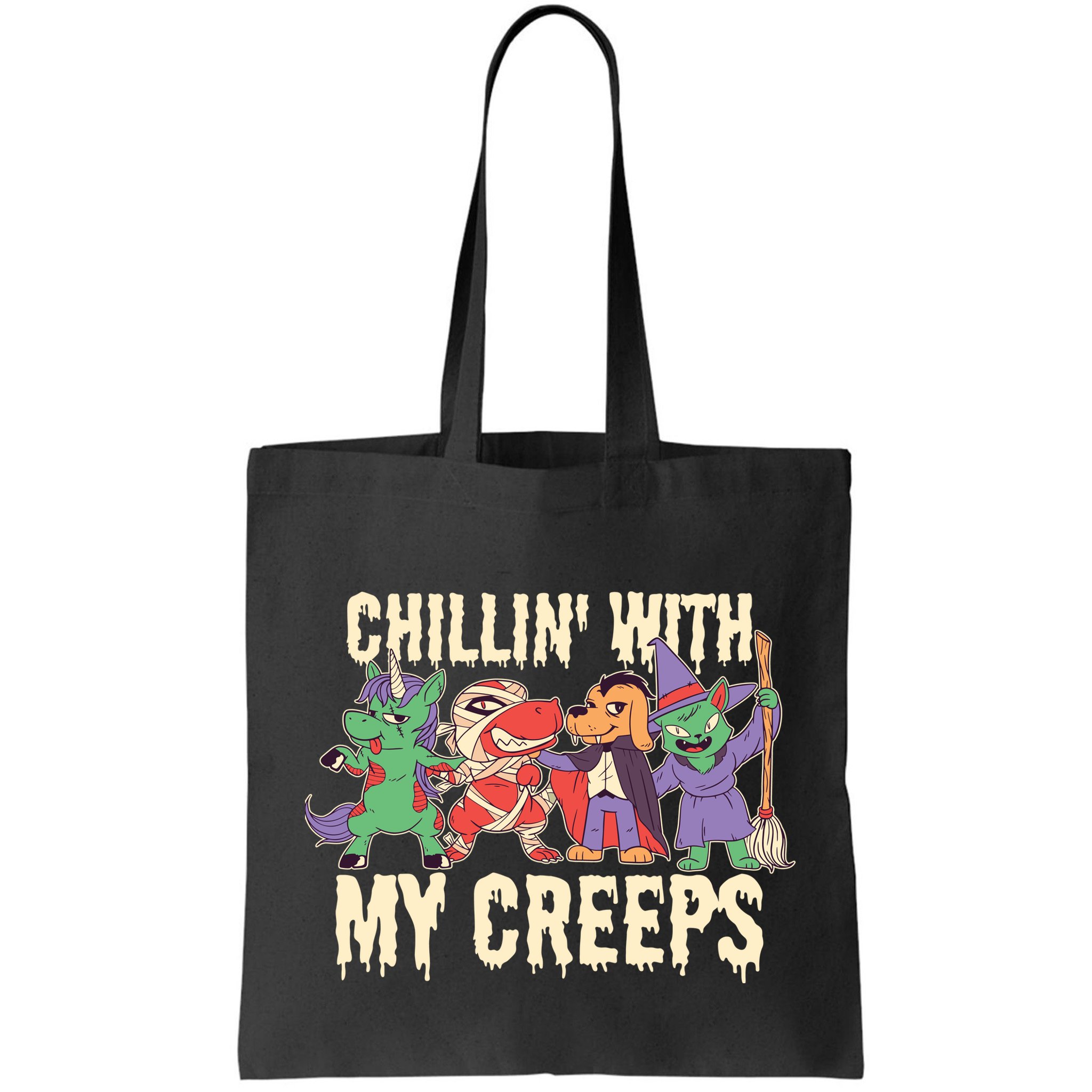 Chillin With My Creeps Halloween Animals Bag