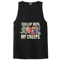 Chillin With My Creeps Halloween Animals PosiCharge Competitor Tank
