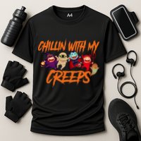 Chillin With My Creeps Spooky Monsters Performance Shirt