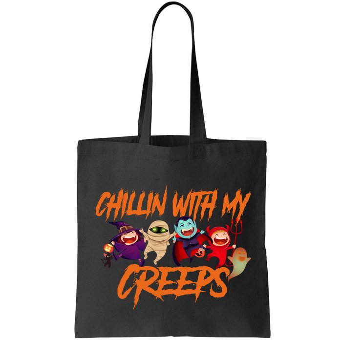 Chillin With My Creeps Spooky Monsters Bag