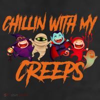 Chillin With My Creeps Spooky Monsters 25L Jumbo Tote