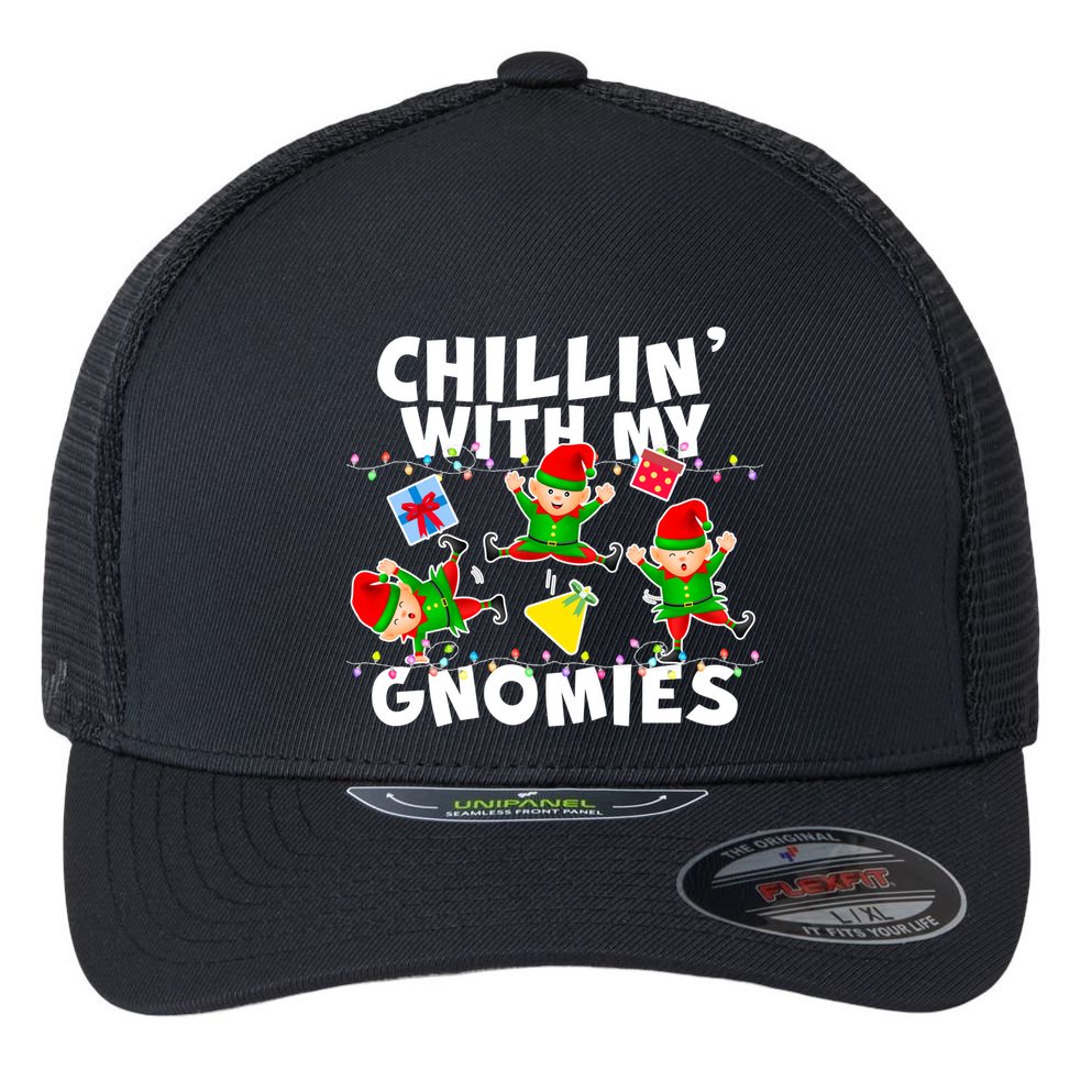 Chillin' With My Gnomies Flexfit Unipanel Trucker Cap