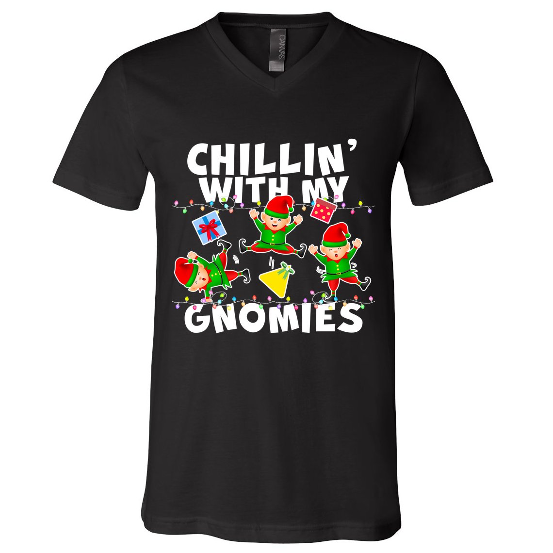 Chillin' With My Gnomies V-Neck T-Shirt
